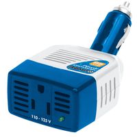 Rally Marine 85W Power Converter with 120V AC Power Outlet, USB Accessory Charge Port with Cover and Swivel Plug (7635)
