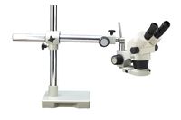 Luxo 18712 System 250-FL Stereo-Zoom Binocular Microscope Single Boomstand with Fluroescent Ring Light, 6.5X to 45X Magnification