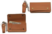 SZCO Supplies Seen Brown Biker Wallet Leather Wallet