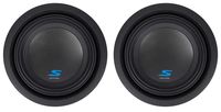 (2) ALPINE S-W8D2 8" 900 Watt Car Audio Subwoofers DVC Dual 2-Ohm Subs
