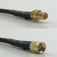 50 feet RFC240 KSR240 RP-SMA FEMALE to RP-SMA MALE Pigtail Jumper RF coaxial cable 50ohm High Quality Quick USA Shipping
