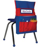 Carson-Dellosa CD-158035 Chairback Buddy Pocket Chart, Blue/Red