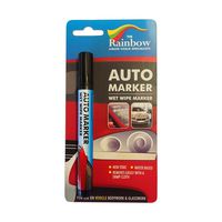 Car Paint Marker Pens Auto Writer Black - All Surfaces, Windows, Glass, Tire, Metal - Any Automobile, Truck or Bicycle, Water Based Wet Erase Removable Markers Pen