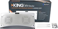 KING RVM1000 Bluetooth Outdoor Speaker with White LED Light - White