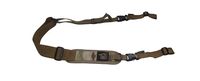 S2Delta - USA Made Premium 2 Point Rifle Sling, Fast Adjustment, Modular Attachment Connections, Comfortable 2" Wide Shoulder Strap (Coyote Tan Pigtail Padded, Full Sling (Padded))