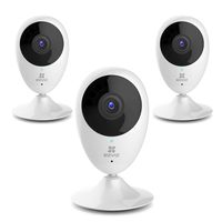 EZVIZ Mini O 720p HD Wi-Fi Home Video Monitoring Security Camera, Works with Alexa - Three Pack