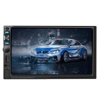 Double Din car Stereo 7" inch Touchscreen car Radio with Bluetooth Receiver Audio Video Player FM Radio Mp3 MP5 / TF/USB/AUX/Steering Wheel Controls + Remote Control