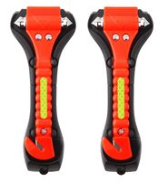 Iron Eagle Vehicle Safety Hammer, Car Escape Tool Seatbelt Cutter with Light Reflective Tape,Portable Emergency Life-Saving Hammer Tool Glass Window Punch Breaker (2 Pcs)