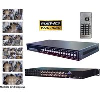 CCTV Camera Pros VM-99509 9 Channel CCTV Video Multiplexer, AHD HD-TVI HDCVI Analog Cameras, BNC VGA HDMI Output