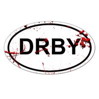 Decal Serpent Roller Derby DRBY Oval Color Vinyl Sports Car Laptop Sticker - 6"
