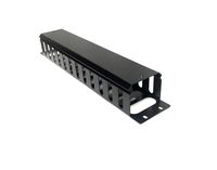 2U Cable Management Horizontal Cable Manager Rack Mount Server Cabinet Manager Plus Cover