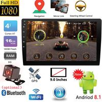 LFJNET 9 inch / 10.1 inch 2DIN Android Car Multimedia Player GPS Autoradio Bluetooth WiFi Car Stereo Radio MirrorLink 2Din Car Audio Radio Camera 9 inches