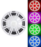 KICKER 45KMF104 10" Free Air Marine Subwoofer SVC Sub KMF10+White Grille w/LED's
