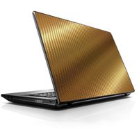 15 15.6 inch Laptop Notebook Skin Vinyl Sticker Cover Decal Fits 13.3" 14" 15.6" 16" HP Lenovo Apple Mac Dell Compaq Asus Acer Gold Pattern Shiney