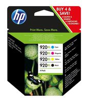 Set of 4 HP 920XL Ink Cartridges