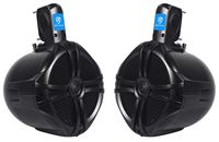 2 Rockville RWB80B 8" Black 2-Way 300w Off-Road for ATV/UTV/Quad Tower Speakers