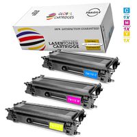 Global Cartridges Compatible Color Toner Cartridge Replacement for Brother TN115 / TN-115 (Cyan, Yellow, Magenta, 3-Pack)