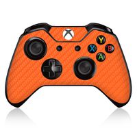 iCarbons Orange Carbon Fiber Vinyl Skin for XBOX One Controller Microsoft