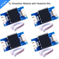 GeeekPi Pack of 4 TL-Smoother Module Kit with Heatsink & Du-pont Wire for Pattern Elimination Motor Filter Clipping Filter 3D Printer Motor Drivers Controller Terminator