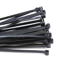 500-Pack Heavy Duty 8 Inches (40lbs) Zip Cable Tie Down Strap Wire UV Black Nylon Wrap