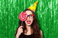 Green Foil Fringe Metallic Curtains 3 x 8 Feet Tinsel Pack of 3 Photo Booth Props for Birthday Bachelorette Wedding Engagement Baby Shower Graduation Retirement Party Decorations