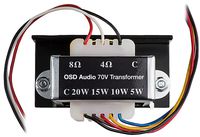 Commercial 70V Transformer Tap 8Ohms , 20W 15W 10W 5W OSD Audio SP70