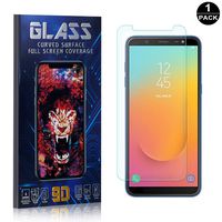 Galaxy J8 2018 Screen Protector Tempered Glass, Bear Village Scratch Resistant HD Screen Protector Film for Samsung Galaxy J8 2018-1 Pack