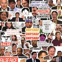 The Office Sticker Pack of 50 Sticker,The Office Stickers for Water Bottles.Waterproof Laptops Sticker Vinyl Decal Sticker for Phone,Travel,Computer,Hydro Flasks,Cars,Bicycles (Office)