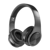 Bluetooth Headphones Over Ear, Hi-Fi Stereo Wireless Headset, Foldable, Soft Memory-Protein Earmuffs, w/Built-in Mic and Wired Mode for PC/Cell Phones/TV (Black)