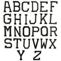 Libiline Letter A to Z Embroidered Patch Sew On/Iron On Patch Applique Clothes Dress Plant Hat Jeans Sewing Flowers Applique DIY Accessory (Letter A-Z)