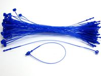 5" BLUE Snap Lock Pin Security Loop Plastic Tag Fastener (500 Pc)
