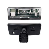 Master Tailgaters Frameless Rear View Mirror with 7" LCD Display and 4 Video Inputs - for Multi Camera Setups + Two Free Side Cameras