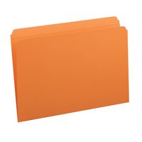 Smead File Folder, Reinforced Straight-Cut Tab, Legal Size, Orange, 100 per Box (17510)