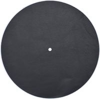 Genuine Leather Turntable Platter Mat - Black