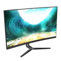 VIOTEK NB24CB 24-Inch LED Curved Monitor with Speakers, Bezel-Less Display, 75Hz 1080P Full-HD FreeSync VGA HDMI VESA - Xbox Ready (Black)