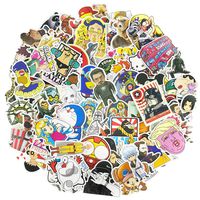 Cartoon Anime Laptop Stickers Pack for Water Bottles Car Luggage Skateboard Vinyl 100pcs
