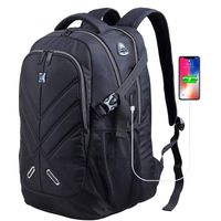 OUTJOY 17 In Laptop Backpack for Men Women Waterproof School Backpack Travel Work Backpack with Rain Cover USB Port