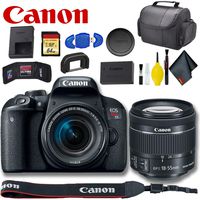 Canon EOS Rebel T7i DSLR Camera with 18-55mm Lens Standard Bundle