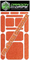 Non Slip Grip Tape Decal Textured Rubber Grip Sticky Stickers 13 Piece for iPhone Grip case Cell Laptop ipad Tablet (Orange Chrome)
