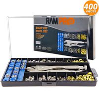 RAM-PRO All-in-One Snap, Grommet, Eyelet & Rivet Plier Tool Kit - The Complete Fastener Installation Setter Set for Tarps, Boat Covers, Canopies, Canvas, Awning Repair, and Grommet Replacement