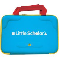 School Zone - Little Scholar Kids Learning Tablet Protective Carrying Case - Ages 3 to 7, Fits up to 8" Tablets, Zip Closure, Inside Pockets, Hard Shell, Handles, Durable, Lightweight