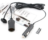 Xtenzi Extra Long 10F in-Car 12V DC 10A Extension Replacement Cable Lead for Cigar Cigarette Lighter Socket.