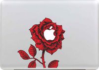 Red Rose-AnKey Removable Vinyl Decals Stickers Skin Part Case For Apple MacBook White/Air/Pro/Retina 11"/13"/15"/17"/iPad/Laptop/Tablet/Window/Wall/Car/Desk/Book Surfaces