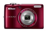 COOLPIX L26 16.1 MP Digital Camera w/ 5x Zoom NIKKOR Glass Lens and 3 In. LCD - Red