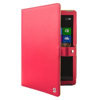 Vangoddy Arthur Executive Leather Standing Portfolio Case for Microsoft Surface Pro 3 12 inch Tablet (Pink)