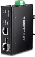 TRENDnet Hardened Industrial 60W Gigabit PoE+ Injector, DIN-Rail Mount, IP30 Rated Housing, Includes DIN-rail & Wall Mounts,  TI-IG60