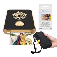 Lifeprint 2x3 Wizarding Magic Photo and Video Printer (Black) Travel Kit