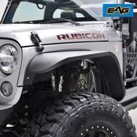 EAG Front Fender Flares Steel 2PCS Fit for 07-18 Jeep Wrangler JK
