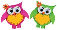 American Girl Crafts Pink and Green Felt Owl Craft Kit for Girls