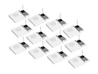 Wireless Intercom System, SAMCOM FTAN20A 20 Channels 3 Code Security Ultra-Thin Room to Room Intercom with Display Screen 1000FT Long Range for Home and Office (12 Units)